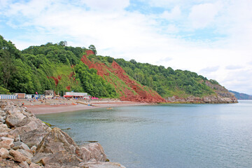 Obraz premium Oddicombe beach, Torquay, Devon