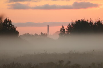 morning with fog