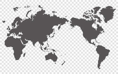 Obraz premium High detail world map. vector illustration of earth map