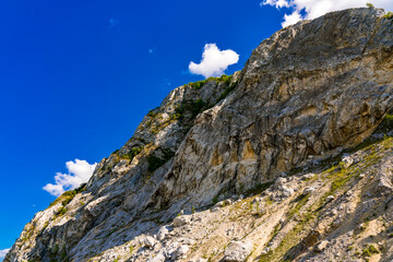 Danube gorge in Djerdap on the Serbian-Romanian border