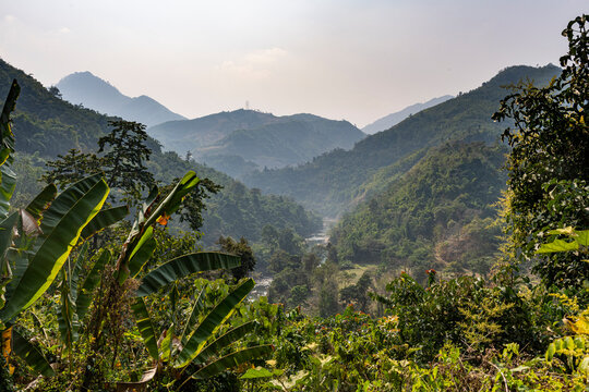 Mountain scenery in the remote areas of Manipur, India