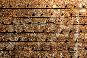 Iron background corroded for a long time