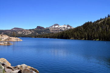California - Caples Lake on Highway 89 Carson Pass