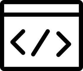 Obraz premium coding icon