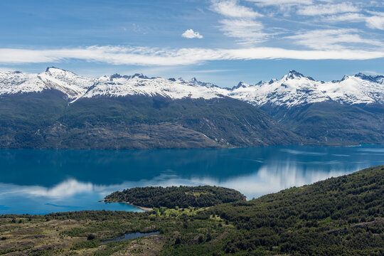 Laguna San Rafael National Park, aerial view, Aysen Region, Patagonia, Chile