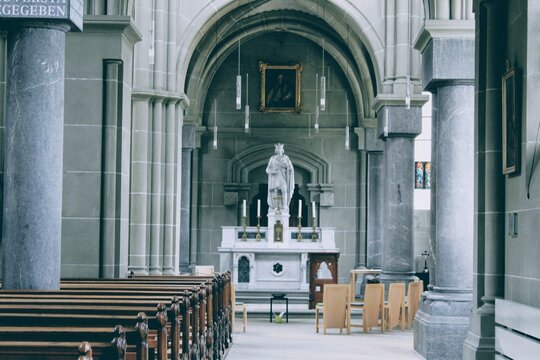 That nave of the Christian Catholic Church of St. Peter and Paul in Bern.

