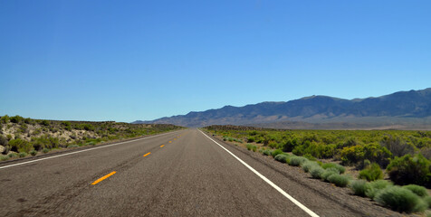 Fototapeta na wymiar Nevada - Highway 50 to Elko