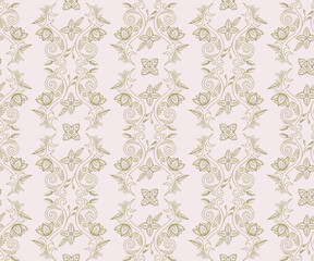 Vector ornamental hand drawing decorative background. Ethnic seamless pattern ornament. Vector pattern.
