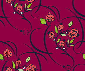 Vector ornamental hand drawing decorative background. Ethnic seamless pattern ornament. Vector pattern.
