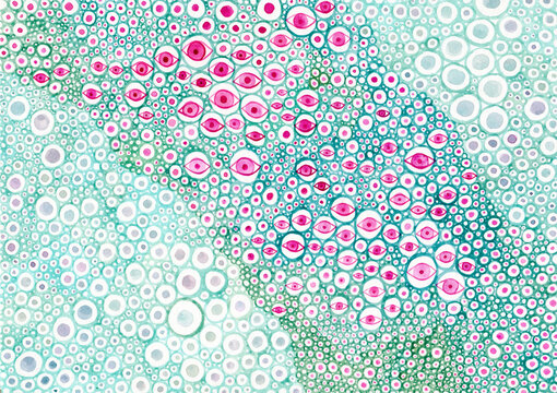Big Brother is watching you concept watercolor