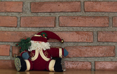cloth figures of a santa claus