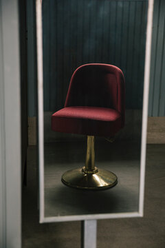 Single Retro Vintage Chair in Mirror