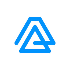 Letter A logo design vector