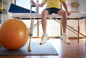 Concept photo of visit to a physiotherapy rehab clinic