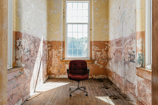 Vintage Chair in abandoned Factory