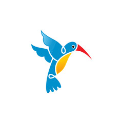 Modern bird logo design vector