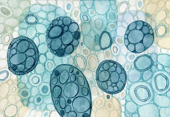 Abstract science microscopic cells background