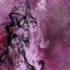 Fototapeta premium Smoke curves and misty fog filled air , unique background textural reaslism effect for abstract design background