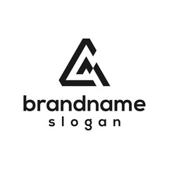 Initial CM, AM, ACM logo design vector