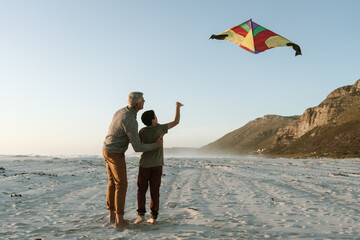 Flying a kite