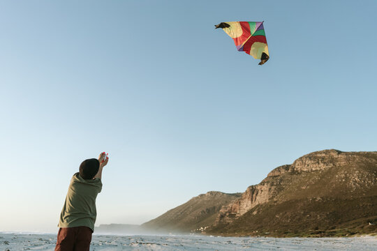 Flying a kite