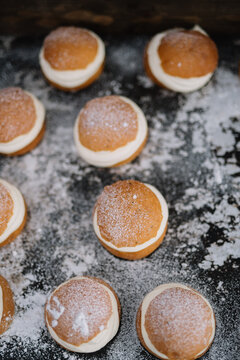 Swidish semla traditional cake