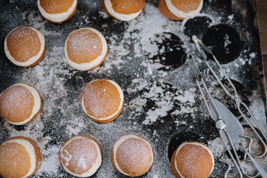 Swidish semla traditional cake