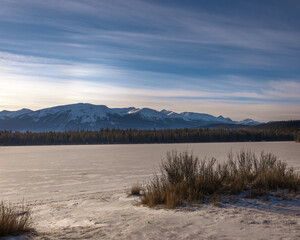 Obraz premium lake and mountains
