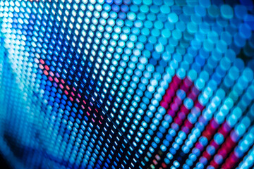 Fototapeta premium CloseUp LED blurred screen. LED soft focus background. abstract background ideal for design.