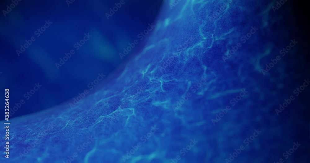 Poster abstract blue swirling background. fluid motion and turbulent simulation effect. 3d render, 4k loop