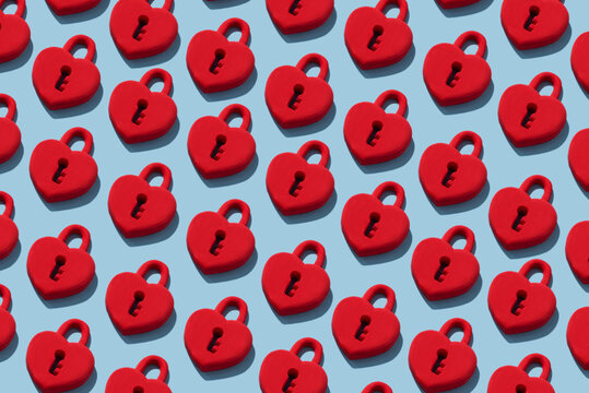 mosaic of red paddocks