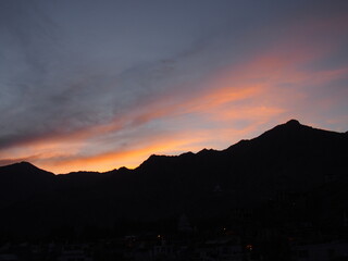 Beautiful sunsets, Leh, Ladakh, Jammu and Kashmir, India