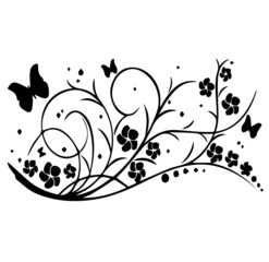 background with butterflies