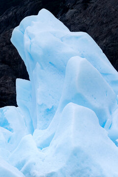 A huge piece of ice on the lake in Glacier Grey, Torres del Paine National Park, Chile