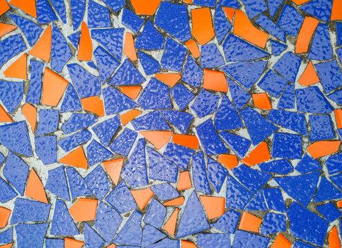 Broken ceramics surface