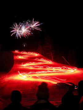 Fototapeta Fireworks In New Mexico