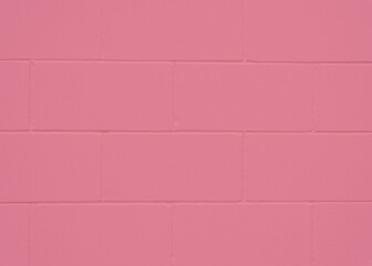 Pink cinder block wall background