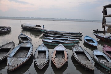 boat on the Ganges river