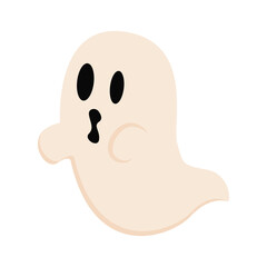 Fototapeta premium Isolated ghost halloween october scary icon- Vector
