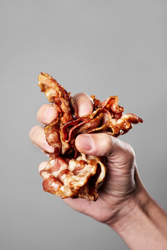 fried bacon strips