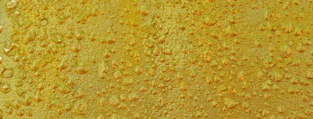 Gold texture background. Concrete wall texture paint, gold color surface blank for design