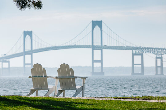 Newport Bridge View in Newport, Rhode Island