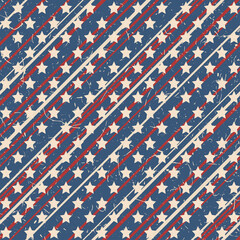 Fototapeta premium American stars and stripes pattern