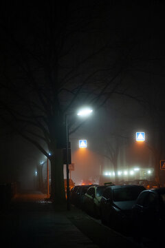 Foggy night in Berlin