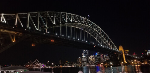Sydney Harbor Bridge at night