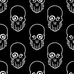 Halloween celebration seamless pattern