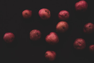 Cambray Pink potato Macro close up