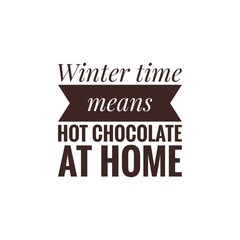 Christmas quote word illustration, winter holidays lettering, stay at home