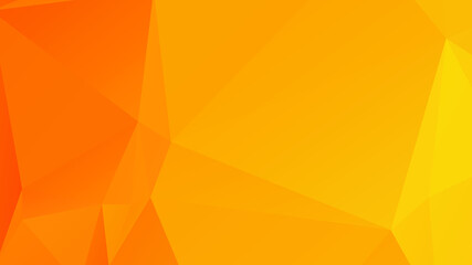 Abstract Orange Color Polygon Background Design, Abstract Geometric Origami Style With Gradient. Presentation,Website, Backdrop, Cover,Banner,Pattern Template