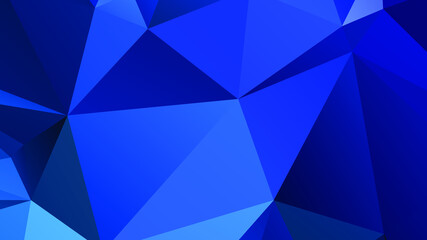 Abstract Blue Color Polygon Background Design, Abstract Geometric Origami Style With Gradient. Presentation, Website, Backdrop, Cover, Banner, Pattern Template